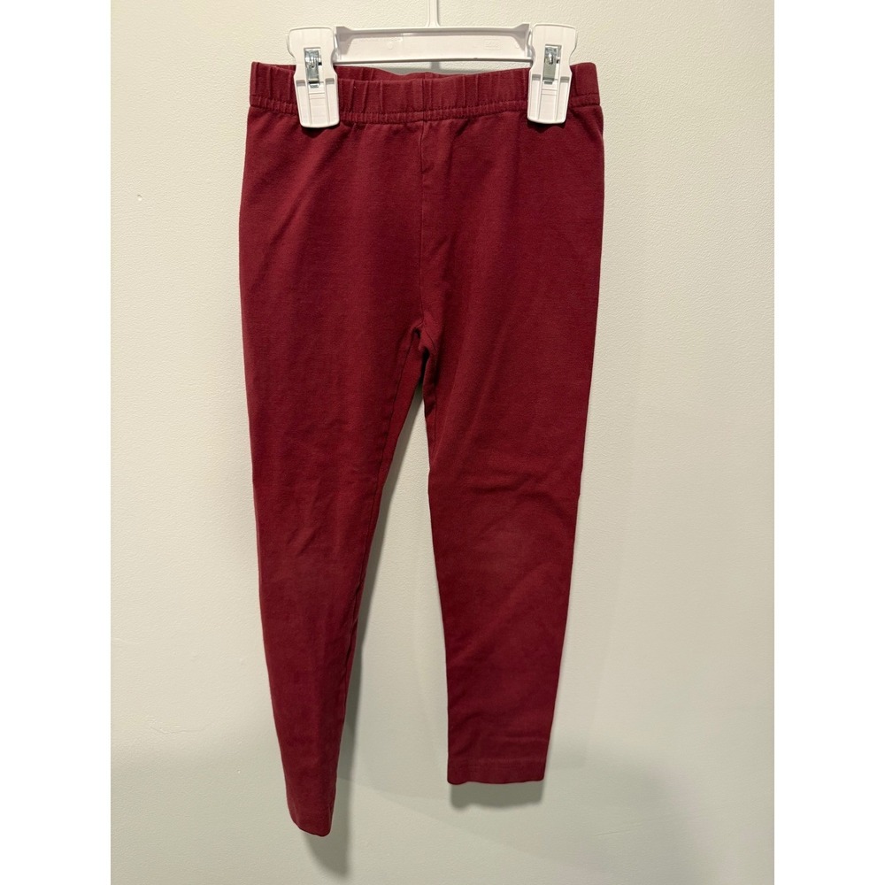 Hanna Andersson Kids Burgundy Red Cotton Lycra Leggings Size 110 US 5 36086 EF15